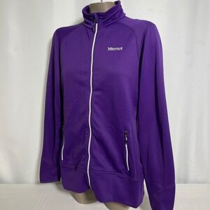 Marmot Purple Full Zip Fleece Lined Long Sleeve Performance Jacket Women's LARGE